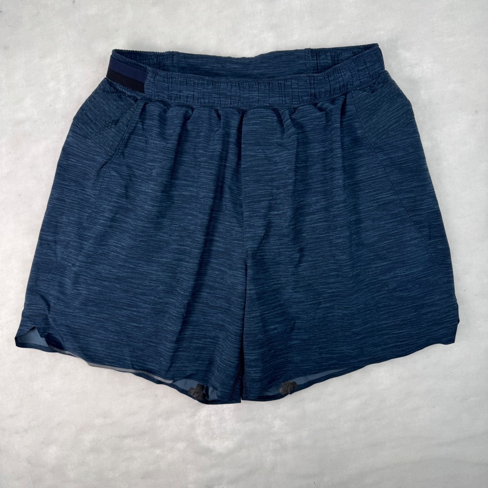 Lululemon Pace Breaker Shorts Men's Medium Blue Lined 6" Inseam